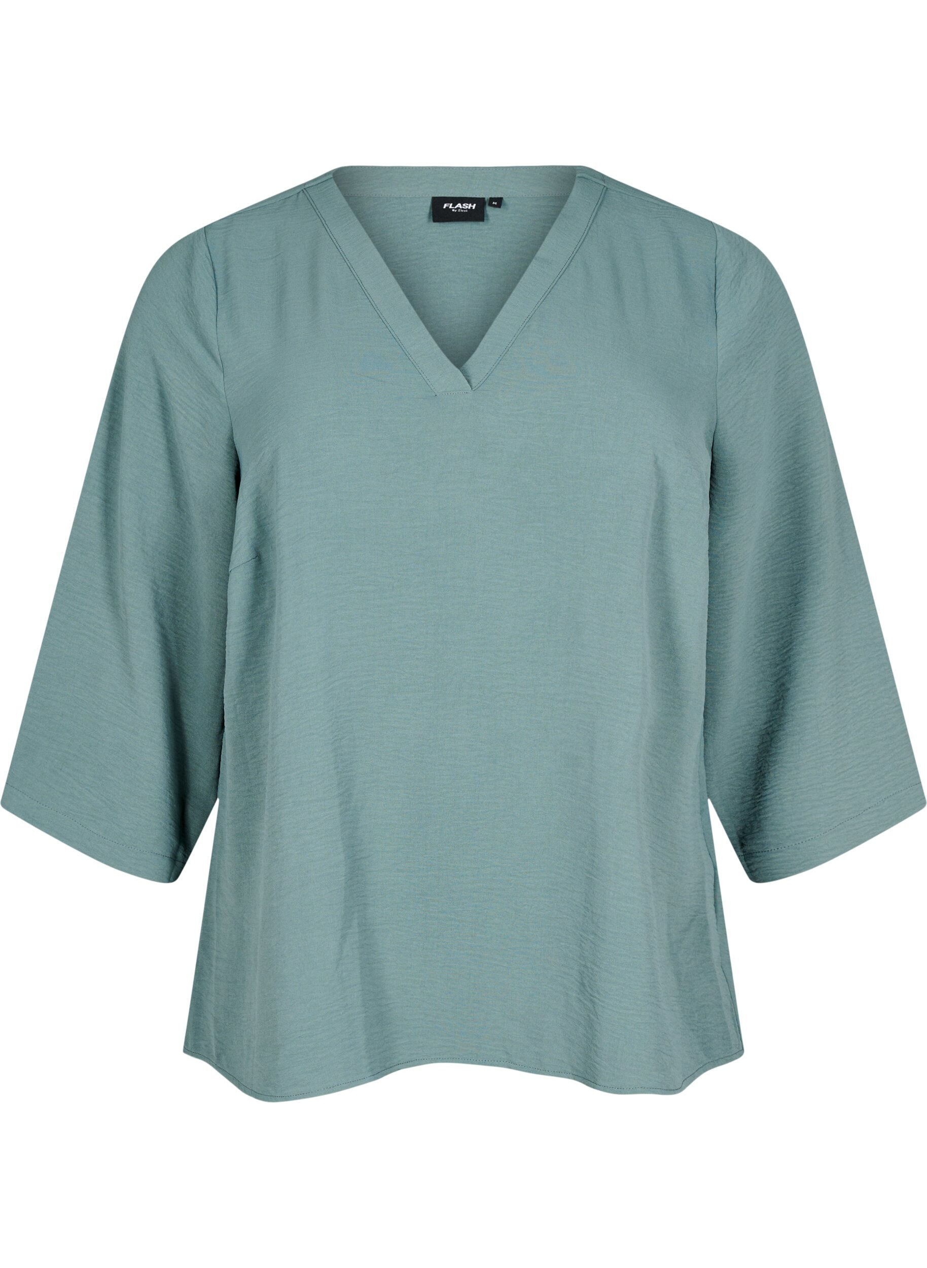 FLASH - Bluse med 3/4 &aelig;rmer