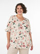 Skjortebluse med 1/2 &aelig;rmer, Lyser&oslash;d, Model image number 0