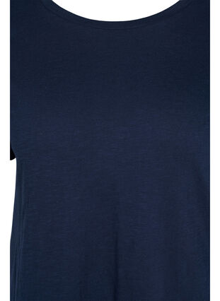 Bomulds t-shirt med korte ærmer, Navy Blazer, Packshot image number 2