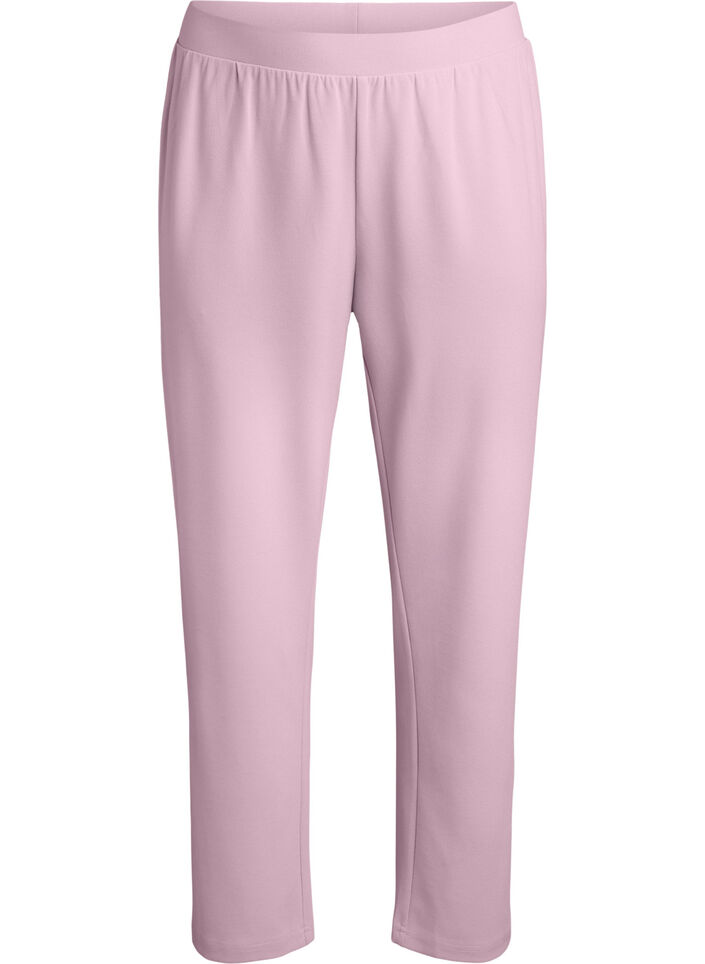 Bukser med straight fit, Lyser&oslash;d, Packshot image number 0