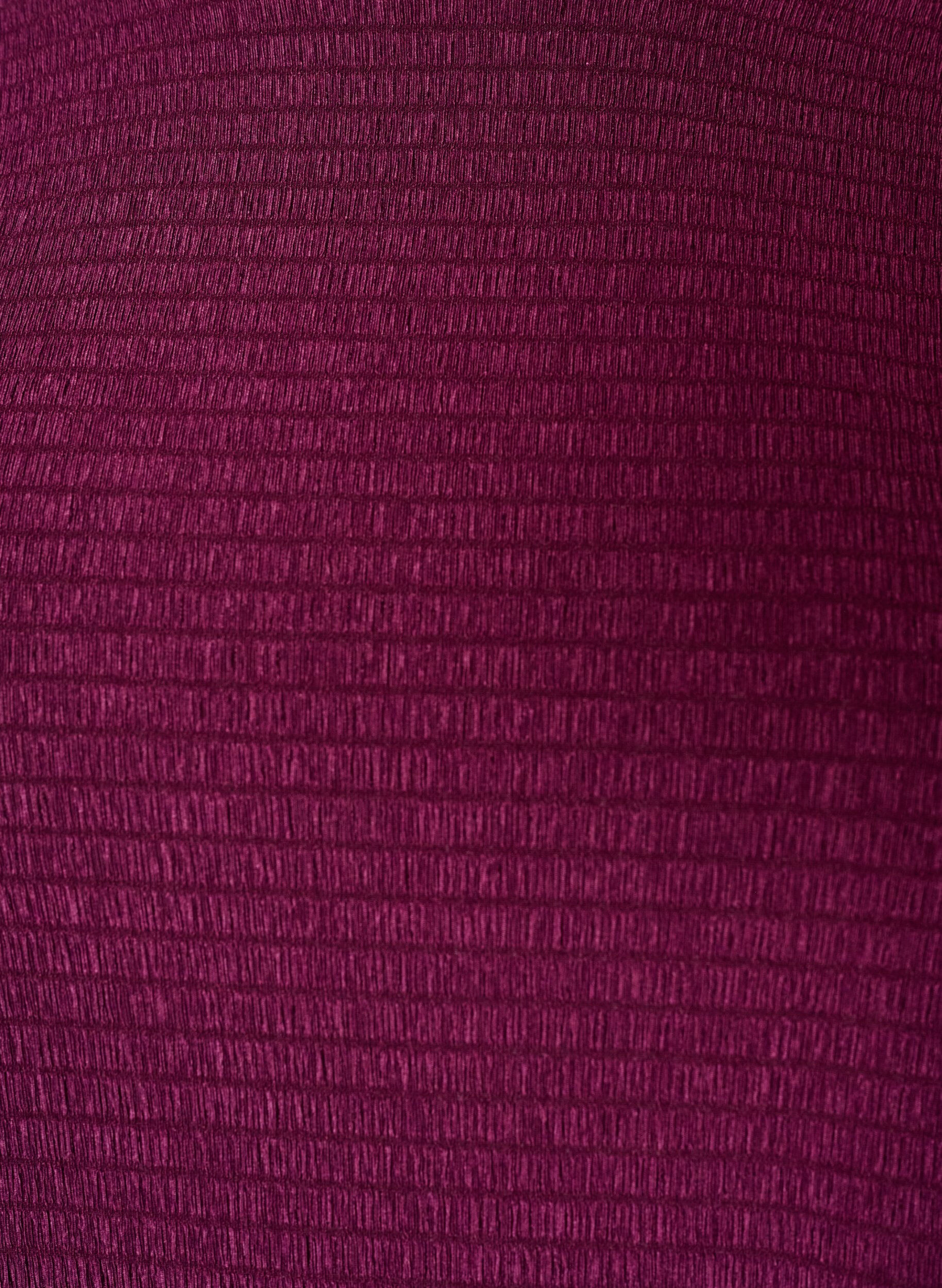 ZizziBluse med struktur og b&oslash;lgede kanter, Lilla, Packshot image number 2