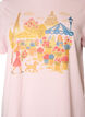 T-shirt i &oslash;kologisk bomuld med frontmotiv, Lyser&oslash;d, Packshot image number 2