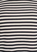 Stribet t-shirt med ribstruktur, Sort, Packshot image number 2