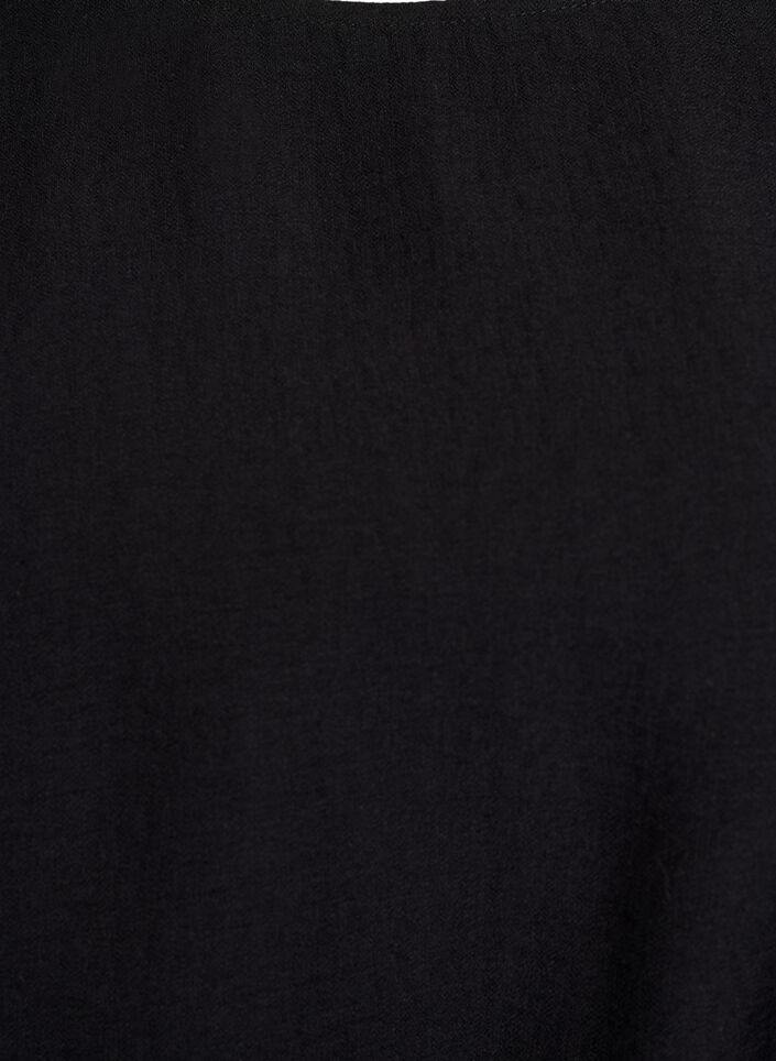 Kort kjole med løs pasform og bindebælte, Sort, Packshot image number 2