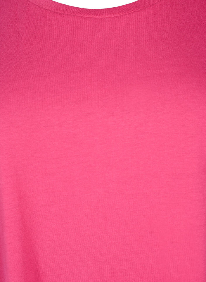 Kort&aelig;rmet t-shirt i bomuldsblanding, Lyser&oslash;d, Packshot image number 2
