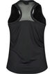 Sportstop med bryderryg og mesh, Black, Packshot image number 1