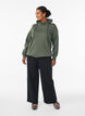 Sweatshirt med h&oslash;j krave og lommer, Gr&oslash;n, Model image number 1