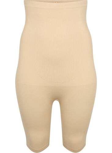 Højtaljede shapewear shorts, Nude, Packshot image number 0