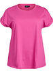 Kort&aelig;rmet t-shirt i bomuldsblanding, Lyser&oslash;d, Packshot image number 0
