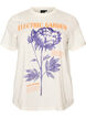 T-shirt i bomuld med print, Hvid, Packshot image number 0