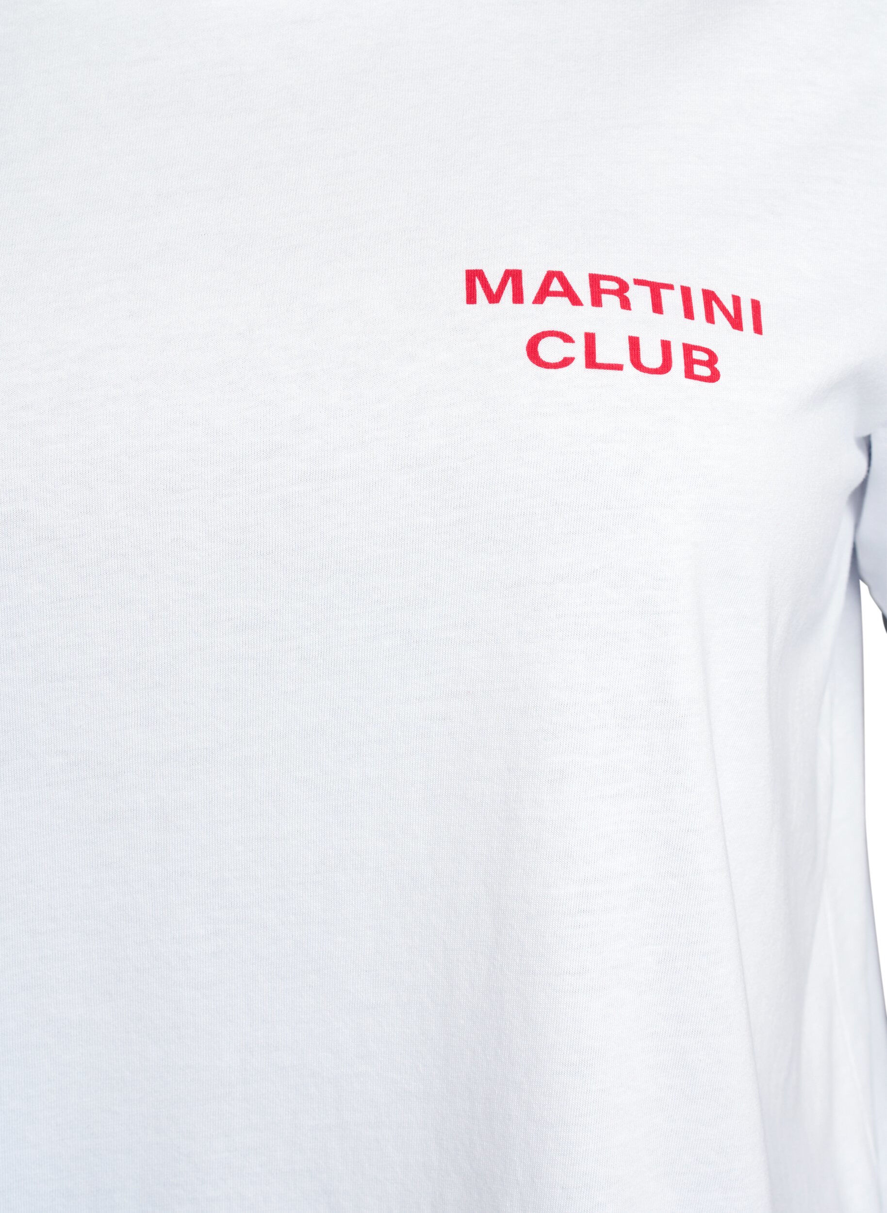 Zizzi T-shirt med printdetaljer foran og bagp&aring;, Hvid, Packshot image number 2