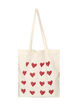 Totebag med print, R&oslash;d, Packshot image number 0