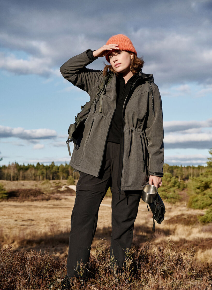 2-i-1 vandre bukser, Black, Image image number 0