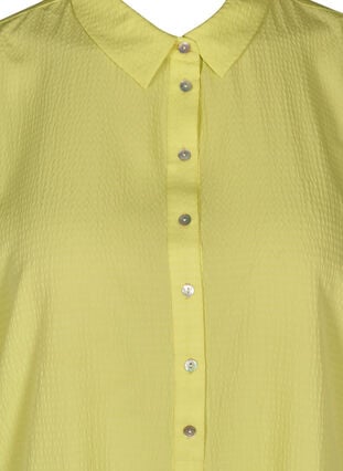 Kortærmet oversize skjorte, Sunny Lime, Packshot image number 2