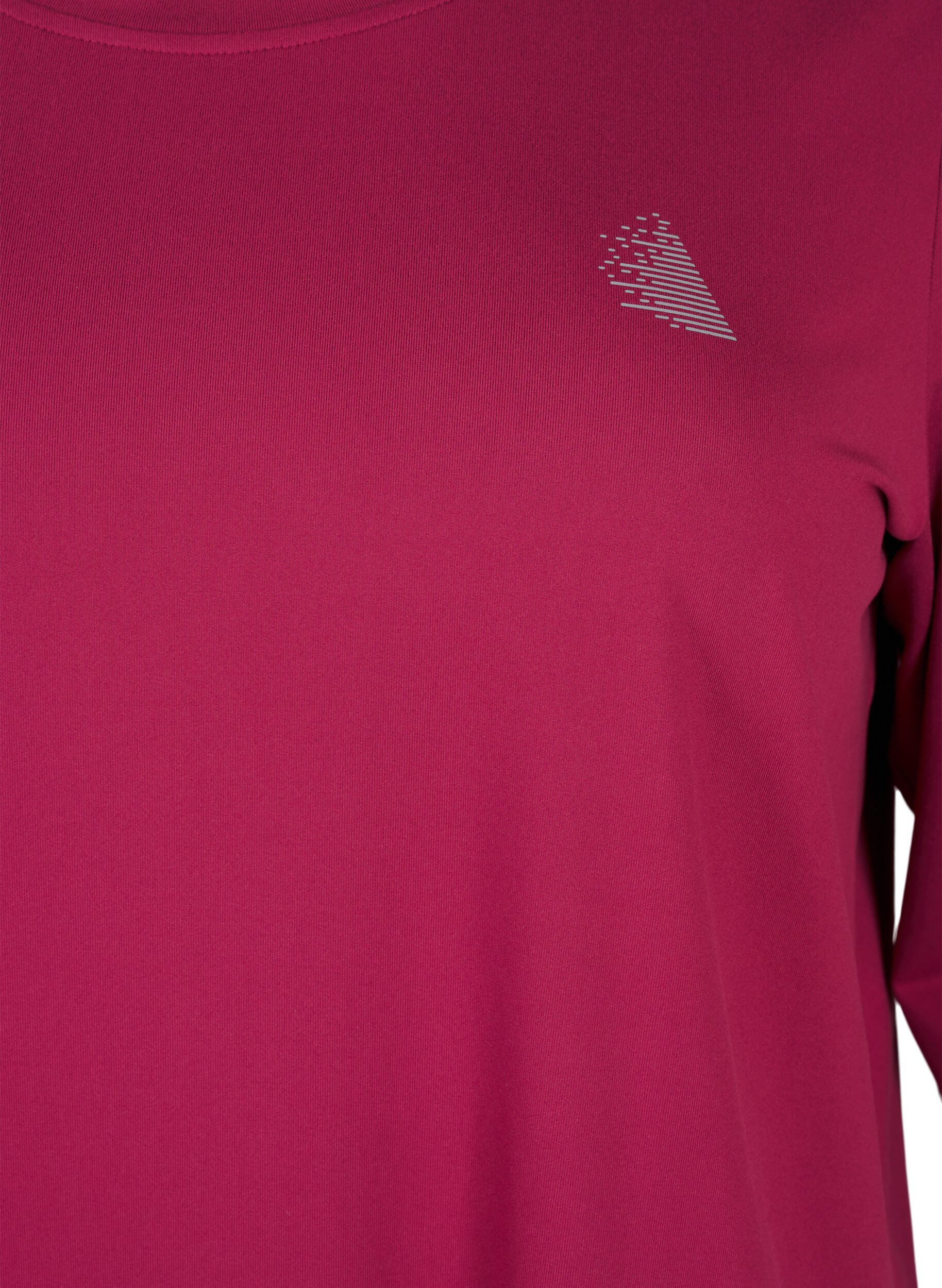 ZizziTr&aelig;ningsbluse med 3/4 &aelig;rmer, R&oslash;d, Packshot image number 2