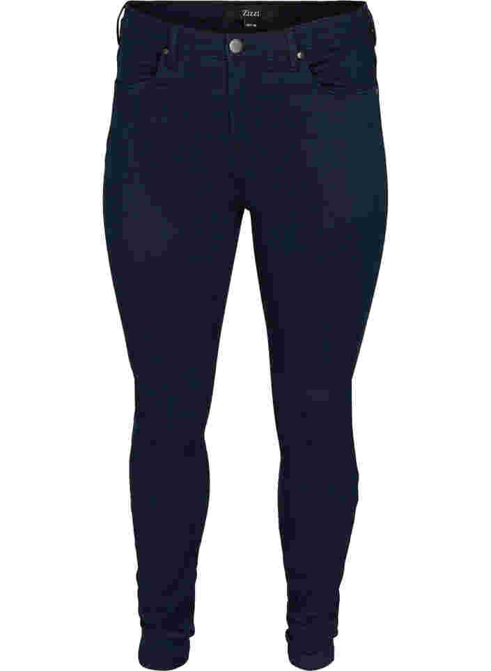Super slim Amy jeans med høj talje, Unwashed, Packshot image number 0