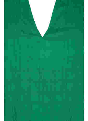 Struktureret tunika med 3/4 ærmer, Jolly Green, Packshot image number 2