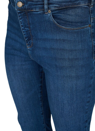 Højtaljede Amy jeans med stretch-teknologi, Blue denim, Packshot image number 2