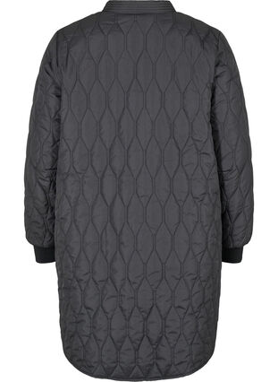 Quiltet jakke med lommer, Black, Packshot image number 1
