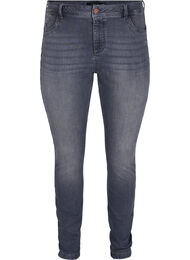 Super slim Amy jeans med høj talje, Grey Denim
