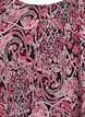 Kort&aelig;rmet bomuldskjole med print, Sort, Packshot image number 2