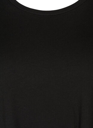 Kortærmet t-shirt med rund hals, Black, Packshot image number 2