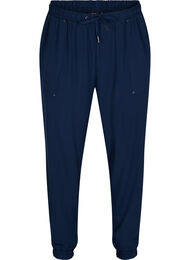 Bukser med lommer og elastikkant , Navy Blazer