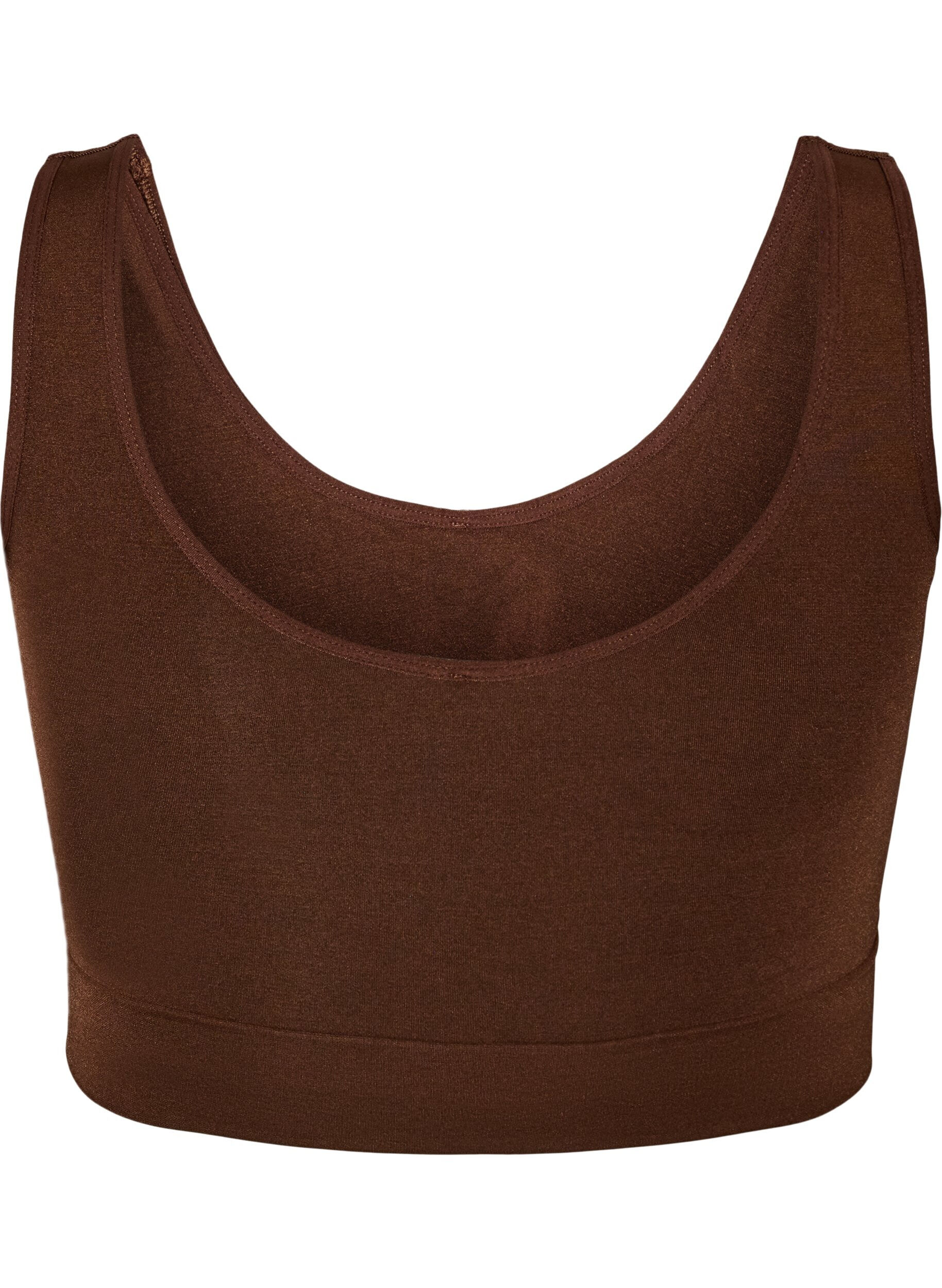 ZizziSeamless bh top, Brun, Packshot image number 1
