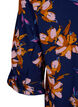 Blomstret tunika med 3/4 ærmer , Peacoat Flower AOP, Packshot image number 3