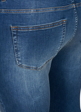 Super slim Amy jeans med høj talje, Blue denim, Packshot image number 3