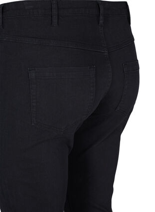Ekstra slim Sanna jeans med regulær talje, Black, Packshot image number 3
