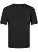 T-shirt i &oslash;kologisk bomuld med similisten, Black, Packshot image number 1
