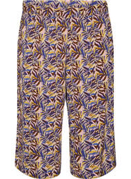 Culottebukser med print, Beige