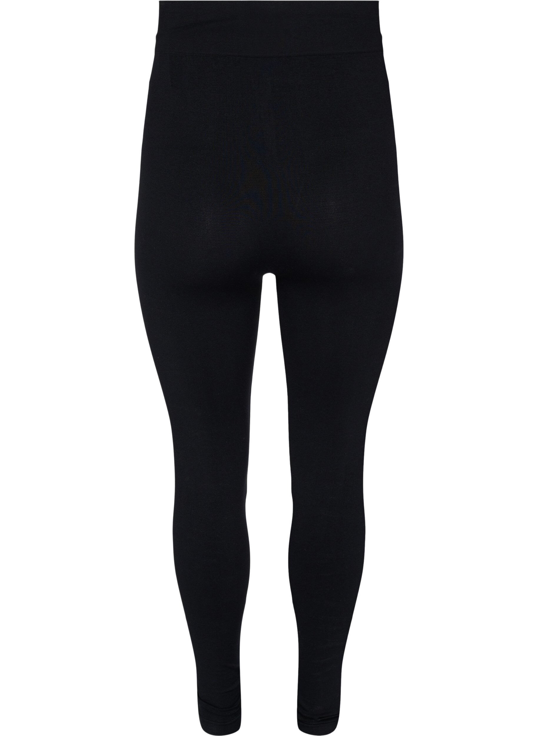 Zizzi Seamless graviditets leggings , Black, Packshot image number 1