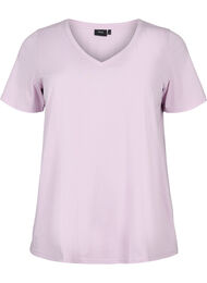 Kortærmet t-shirt med v-udskæring, Lavender Frost