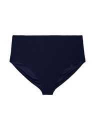 Bikinitrusse med h&oslash;j talje og struktur, Bl&aring;