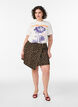 T-shirt i bomuld med print, Hvid, Model image number 1