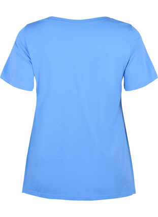 Bomulds t-shirt med korte ærmer, Ultramarine HEAVENLY, Packshot image number 1