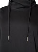 Sweatshirt med h&oslash;j krave og lommer, Sort, Packshot image number 2