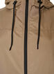 Parka i let materiale med h&aelig;tte, Brun, Packshot image number 2