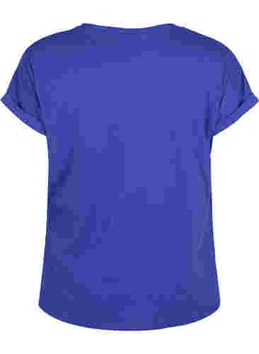 Kortærmet t-shirt i bomuldsblanding, Royal Blue, Packshot image number 1