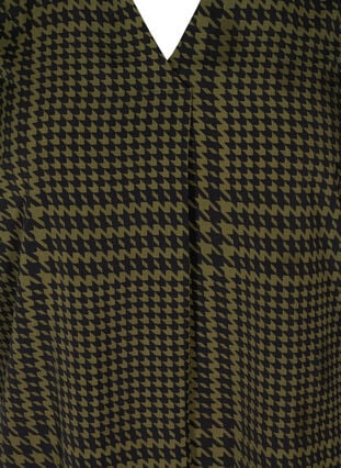 Printet tunika med 3/4 ærmer, Ivy green/Black, Packshot image number 2