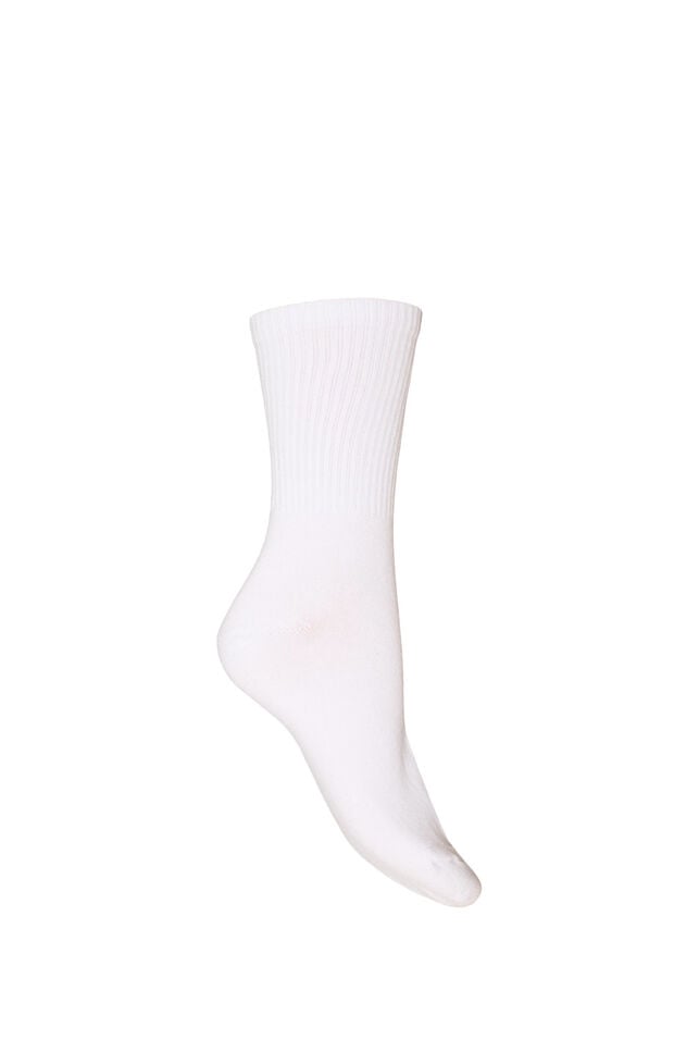 Bomuldsstr&oslash;mper med motiv, Hvid, Packshot image number 1