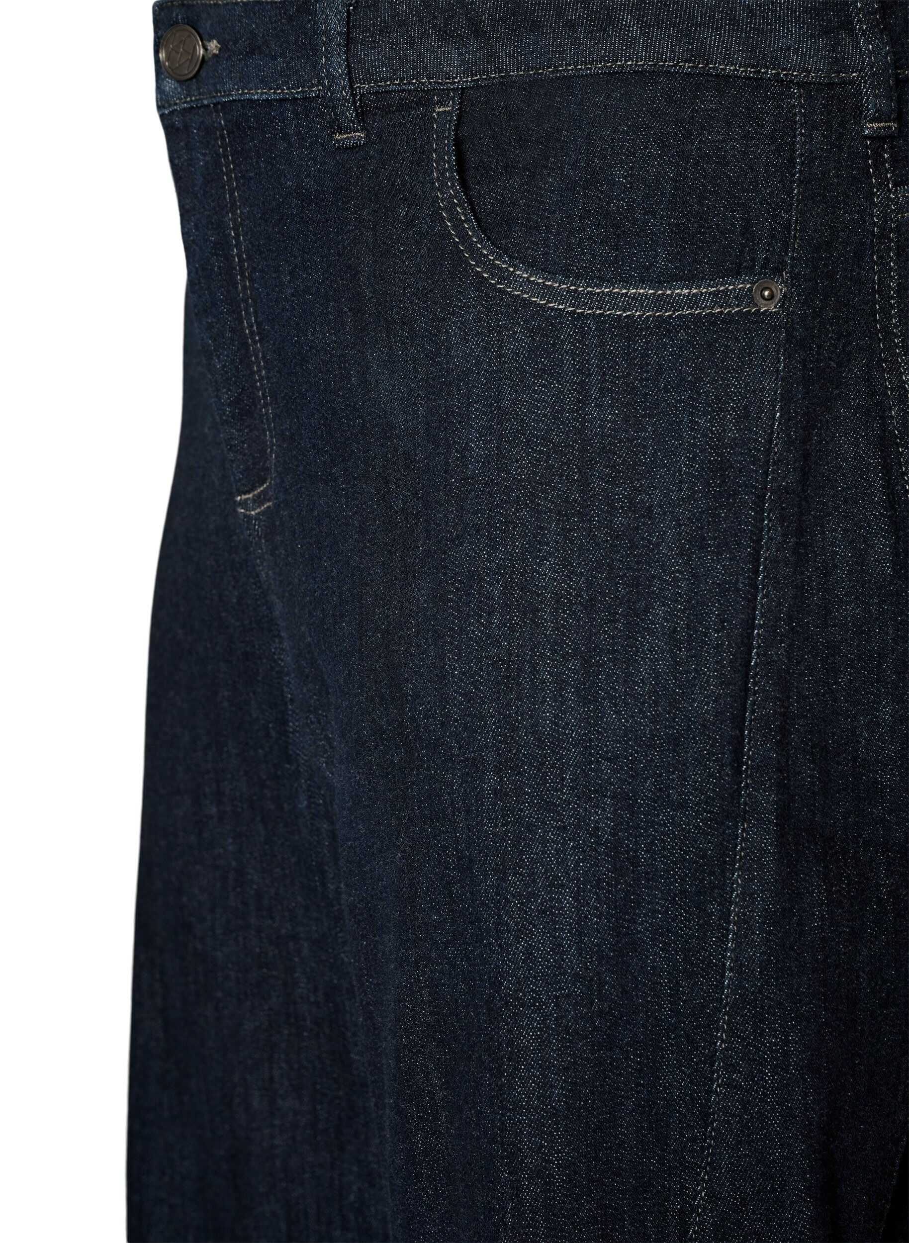 ZizziBarrel fit jeans med h&oslash;j talje, Bl&aring;, Packshot image number 2