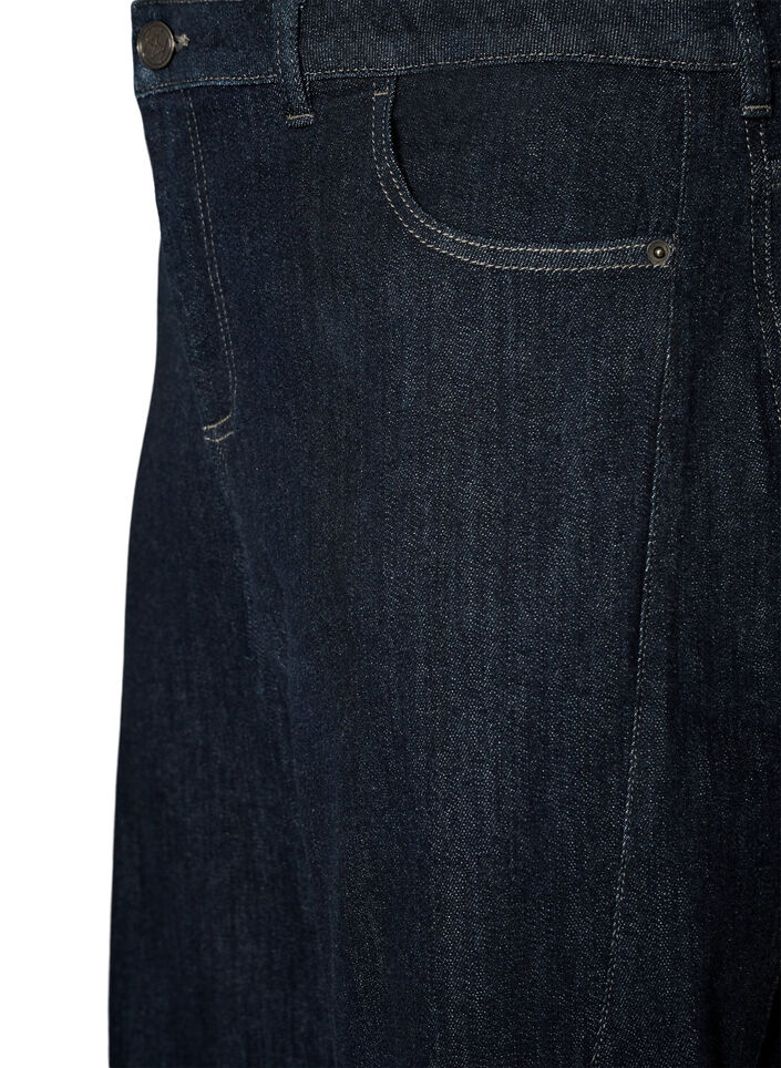 Barrel fit jeans med h&oslash;j talje, Bl&aring;, Packshot image number 2