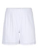 Shorts med strukturmønster, Bright White, Packshot image number 0