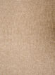 Meleret strikbluse med rund hals, Beige, Packshot image number 2