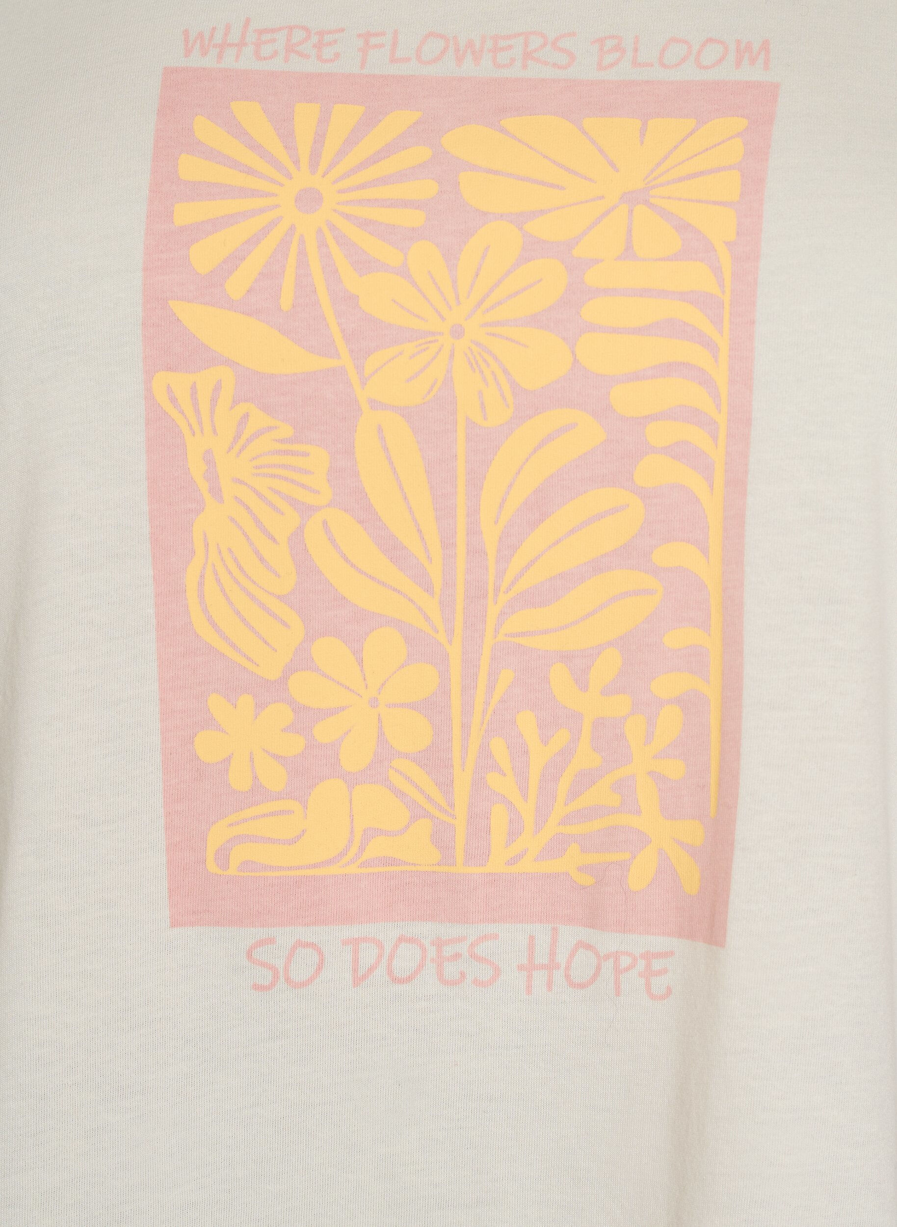 ZizziT-shirt med motiv, Hvid, Packshot image number 2