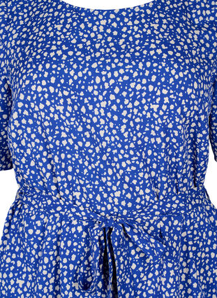 FLASH - Kortærmet kjole med bælte, Surf the web Dot, Packshot image number 2