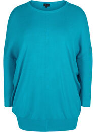 Strikket tunika i viskoseblanding, Capri Breeze